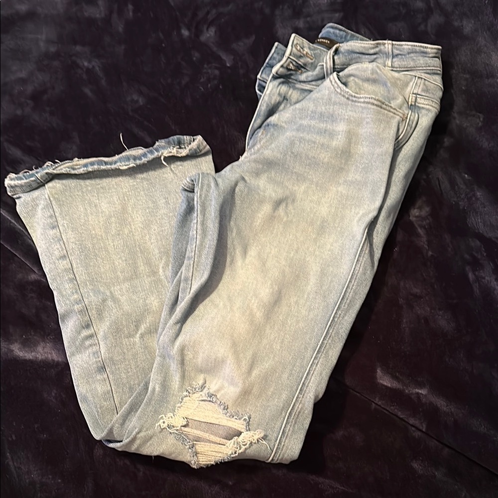 Flying Monkey Blue Ankle Cropped Jeans
